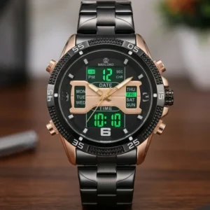 MAXLORD 3344 Dual Time Watch